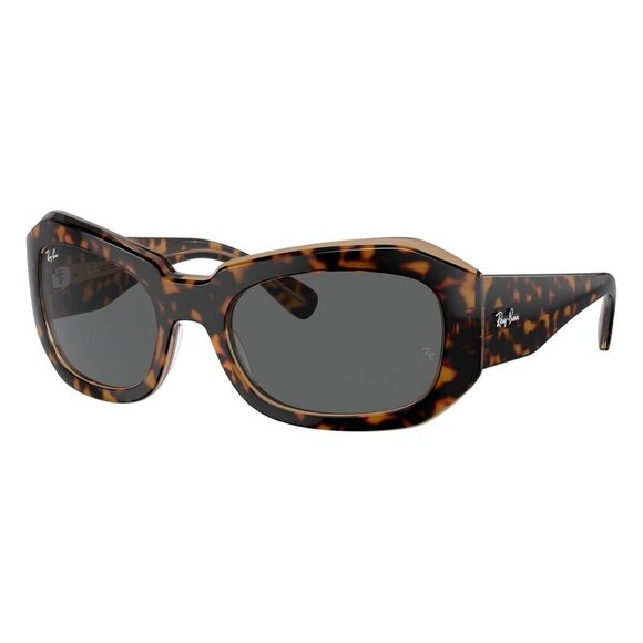 New RAY-BAN Beate Havana Rectangle RB2212 1292B1 Sunglasses Women - Picture 1 of 6